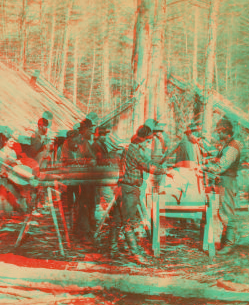 Camp at noon at Thomas Foster's. 1870?-1880?