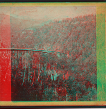 View from the top of Kauterskill Fall, looking down the Glen. [1863?-1880?]