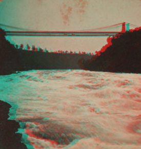 Rapids below Suspension Bridge, Niagra. 1865?-1880?