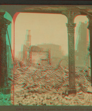 Ruins from which a greater San Francisco will rise, from Pioneer Hall, N. to St. Francis Hotel. 1906