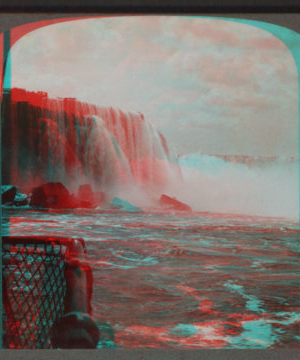 Majestically Grand, the Falls, from the 'Maid of the Mist', Niagara, U.S.A. 1895-1903