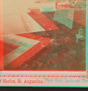 View from Look-out Tower. Fort Marion, St. Augustine. 1868?-1890?