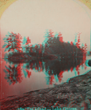 Tea Island - Lake George. [1870?-1885?]