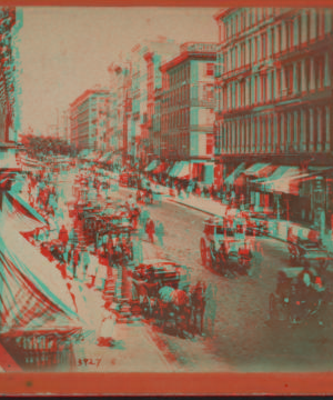 Broadway from Broome Street, looking up. 1860?-1875? [ca. 1860]