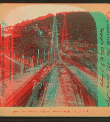 Switchback Railroad, Mauch Chunk, Pa., U.S.A. 1859-1885? c1898