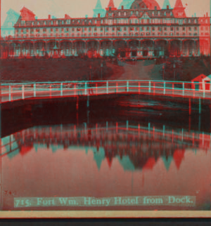 Fort Wm. Henry Hotel from dock. [1870?-1885?]