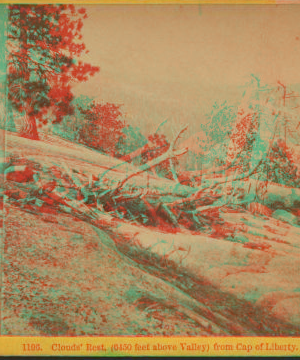 Clouds' Rest, (6,450 feet above Valley) from Cap of Liberty. ca. 1870