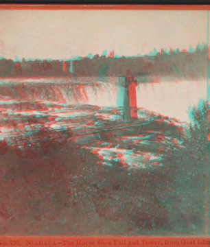 Niagara - The Horse-Shoe Fall and Terrapin Tower, from Goat Island. [1863?-1880?]