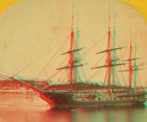 U.S. ship Macedonia, (French, English, and American). [ca. 1880] 1868?-1890?