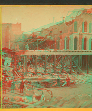 Effects of the Earthquake, Oct. 21, 1868, Market and First Sts. 1868 1868-1906