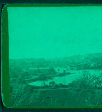 Lake and Bridge, Public Gardens. 1865?-1890?