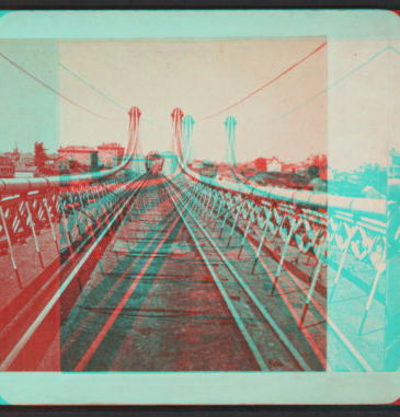 Suspension Bridge, Niagara, railway. 1860?-1905