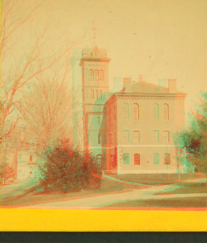 [View of an unidentified college building.] 1869?-1880?