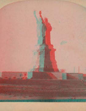 Bartholdi Statue of Liberty, New York Harbor. 1865?-1910? [ca. 1860]