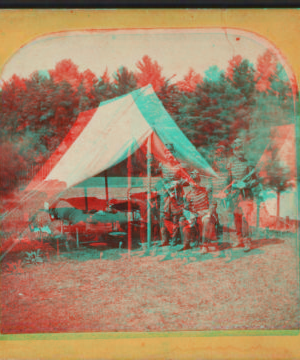 Utica Citizens' Corps, Camp Greenman, Saratoga Springs, 1869. 1869 [1863?-1875?]