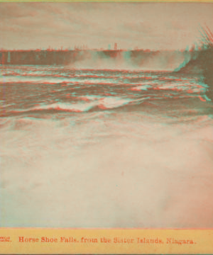 Horse Shoe Falls, from the Sister Islands, Niagara. 1870?-1902