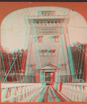 [New Suspension Bridge.] [1860?-1875?]