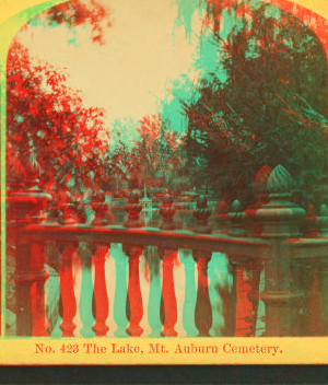 The lake, Mt. Auburn cemetery. 1859?-1885?