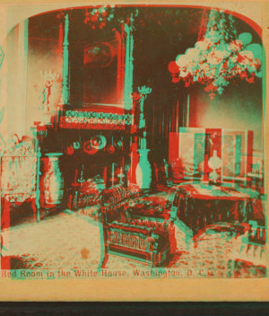 Red Room in the White House, Washington, D.C. 1860?-1910?