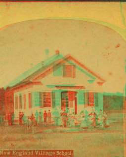 New England village school. 1865?-1885?