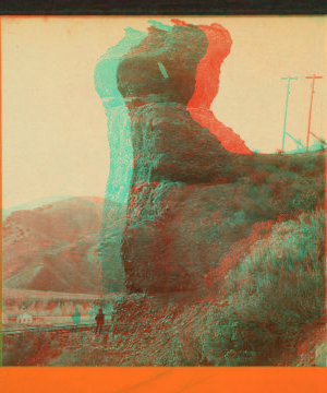 Sentinel Rock, Echo CaÒon, Utah. 1866?-1872?