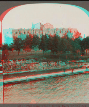 Frontenac Hotel From Deck of the Steamer St. Lawrence. Thousand Islands. [1870?-1905?] [ca. 1890]