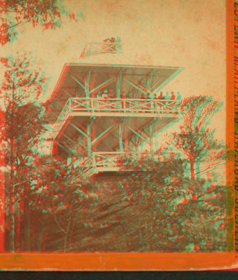 High rock, obeservatory. [people looking out from observatory] [ca. 1870] 1859?-1890?