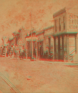 [Commerical street in Albuquerque.] 1870?-1900?