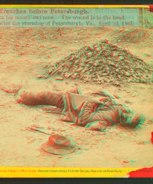 A Rebel soldier, killed in the trenches before Petersburgh. 1861-1865