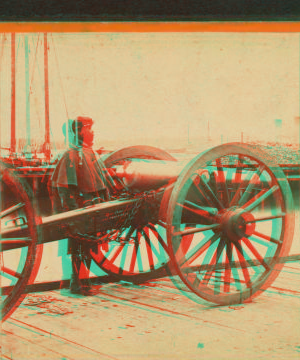 A 12 pound brass cannon, Ordnance Wharf, City Point, Va. 1861-1865