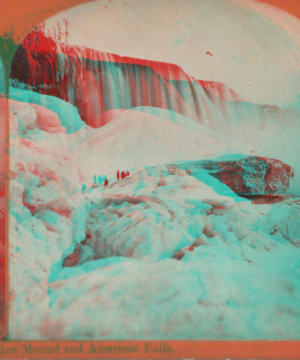 Ice mound and American Falls. [1863?-1870?]