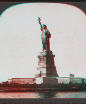 The great Statue of Liberty on Bedloe's Island, New York Harbor, U.S.A. 1865?-1910? [ca. 1900]