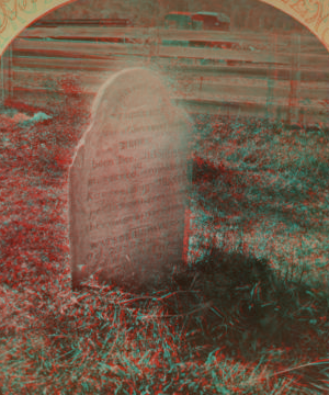 John Brown's Grave, [obverse] of headstone. [ca. 1885] 1860?-1885?