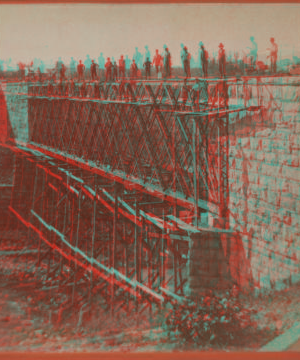 [Bridge under construction.] [ca. 1875] 1860?-1885?