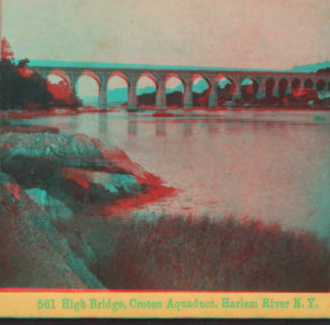 High Bridge, Croton Aqueduct, Hudson River, N.Y. 1858?-1905? [ca. 1863]