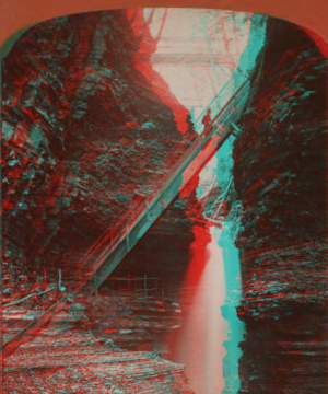 Cavern cascade and Long Stairs, Watkins Glen, N.Y. [1865?-1905?]