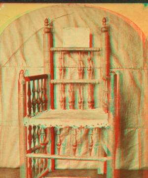 Elder Brewster's chair, Plymouth Hall. 1865?-1905?