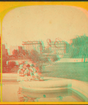 [View in Public Garden.] 1860?-1870?