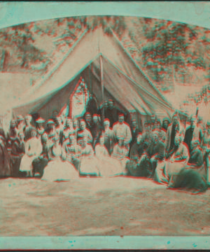 The Main Delegation and Tent. [ca. 1870] [1867?-1880?]