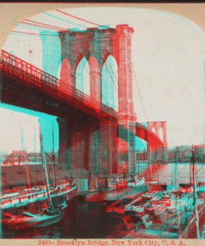 Brooklyn Bridge, New York City, U.S.A. c1896 [1867?-1910?]