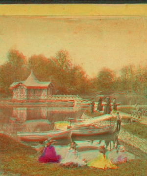 Boat Landing, Druid Hill Park, Baltimore, Md. 1859?-1885? 1873-1881