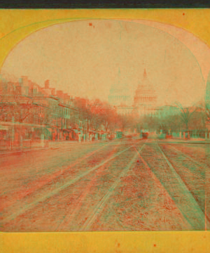 Pennsylvania Avenue and U.S. Capitol. 1865?-1875? 1865-1875