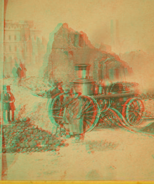 View of the ruins on Franklin St. 1872