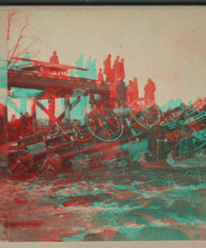 [View of a train wreck.] 1878 1870?-1890?