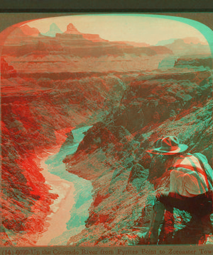 Up the Colorado River from Pyrite Point to Zoroaster Tower. c1902-1903