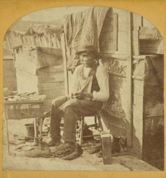Cobbler on the Levee. [ca. 1860]