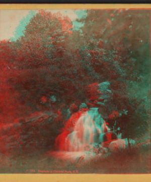 Cascade in Central Park, N.Y. [1865?-1905?]