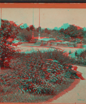 The Esplanade at the foot of the Terrace, Central Park. [1860?-1875?]