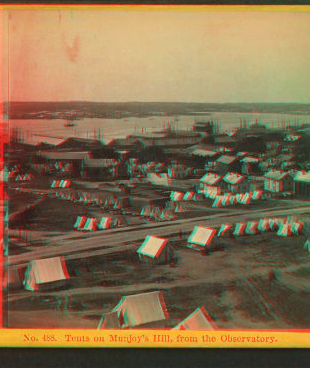 Tents on Munjoy's Hill, from the Observatory. 1866