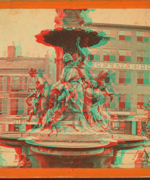 The Tyler Davidson fountain (group on north side). 1865?-1895?